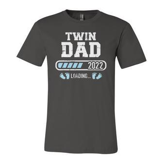 Twin Dad 2022 Loading For Pregnancy Announcement Jersey T-Shirt | Mazezy