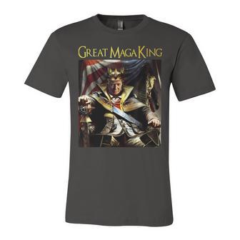 Ultra Maga Great Maga King Shirt Great Maga King Trump 2024 Unisex Jersey Short Sleeve Crewneck Tshirt | Favorety