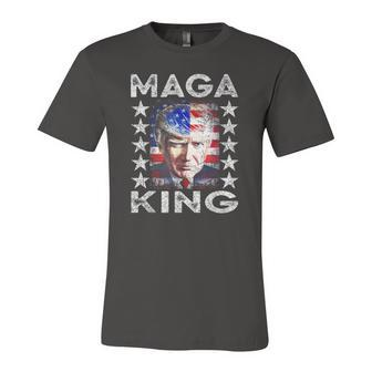 Ultra Maga King Trump Vintage American Us Flag Anti Biden Jersey T-Shirt | Mazezy