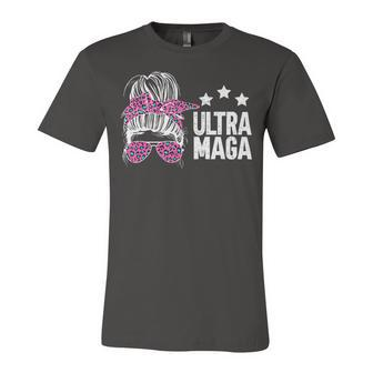 Ultra Maga Messy Bun Unisex Jersey Short Sleeve Crewneck Tshirt - Monsterry DE