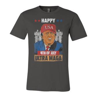 Ultra Maga Trump Happy 4Th Of July American Flag Unisex Jersey Short Sleeve Crewneck Tshirt | Favorety AU