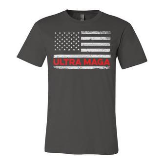 Ultra Maga United State Flag V2 Unisex Jersey Short Sleeve Crewneck Tshirt | Favorety UK