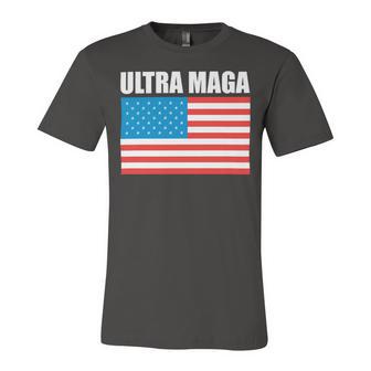 Ultra Maga Us Flag Unisex Jersey Short Sleeve Crewneck Tshirt | Favorety