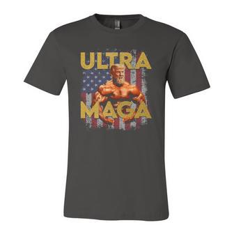 Ultra Mega Proud Ultra Maga Trump 2024 Jersey T-Shirt | Mazezy