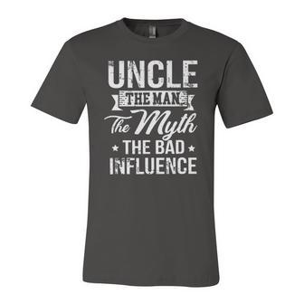 Uncle The Bad Influence Jersey T-Shirt | Mazezy