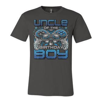 Uncle Of The Birthday Boy Video Gamer Birthday Party Family Unisex Jersey Short Sleeve Crewneck Tshirt - Seseable