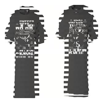 Undefeated Dad Joke Champion Fathers Day Dad Jokes Jersey T-Shirt | Mazezy
