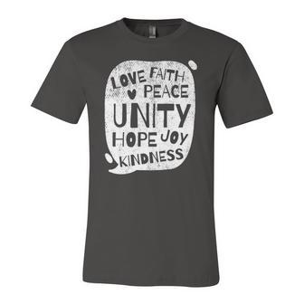 Unity Day Orange Peace Love Spread Kindness Jersey T-Shirt | Mazezy