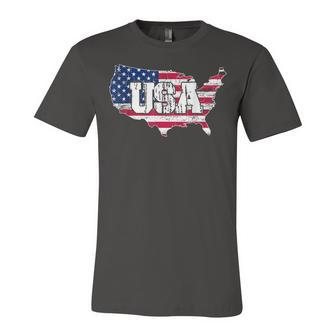Usa American Flag United States Of America 4Th Of July Jersey T-Shirt | Mazezy