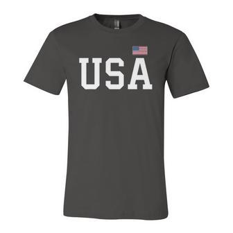Usa Kids Patriotic American Flag 4Th Of July Jersey T-Shirt | Mazezy