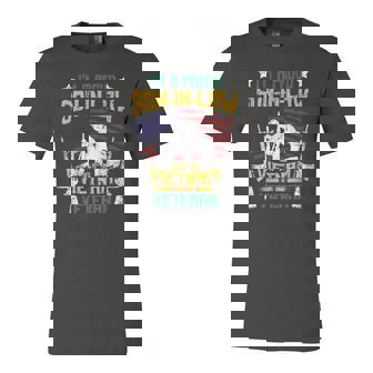 Veteran Proud Son In Law Of A Vietnam Veteran Jersey T-Shirt | Mazezy