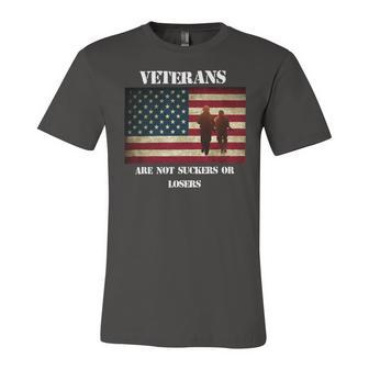 Veteran Veterans Are Not Suckers Or Losers 212 Navy Soldier Army Military Unisex Jersey Short Sleeve Crewneck Tshirt - Monsterry UK