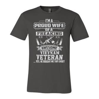 Veteran Veterans Day Proud Vietnam Veteran Wife 32 Navy Soldier Army Military Unisex Jersey Short Sleeve Crewneck Tshirt - Monsterry DE