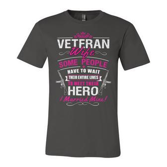 Veteran Veterans Day Wife 128 Navy Soldier Army Military Unisex Jersey Short Sleeve Crewneck Tshirt - Monsterry DE