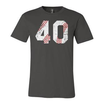 Vintage Baseball 40 Jersey Number Jersey T-Shirt | Mazezy