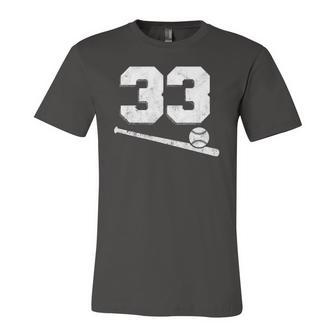 Vintage Baseball Jersey Number 33 Player Number Jersey T-Shirt | Mazezy
