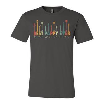 Vintage Best Pappy Ever Daddy Guitar Fathers Day Retro 303 Trending Shirt Unisex Jersey Short Sleeve Crewneck Tshirt | Favorety CA