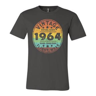 Vintage Established 1964 58Th Birthday Party Retro Jersey T-Shirt | Mazezy