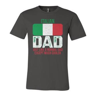 Vintage Italian Dad Italy Flag For Fathers Day Jersey T-Shirt | Mazezy