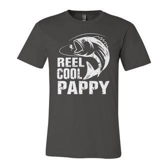Vintage Reel Cool Pappy Fishing Fathers Day Jersey T-Shirt | Mazezy