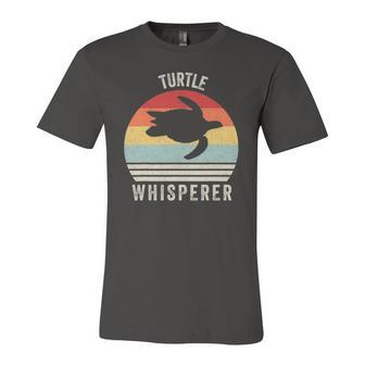 Vintage Retro Turtle Whisperer Ocean Animal Jersey T-Shirt | Mazezy