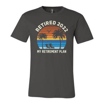 Vintage Sun Island Retirement Plan 2022 Graphic Jersey T-Shirt | Mazezy