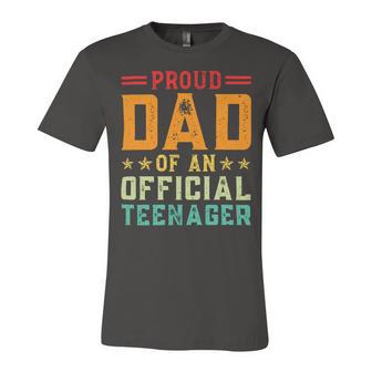 Vintage Thirteen Retro Proud Dad Of An 544 Shirt Unisex Jersey Short Sleeve Crewneck Tshirt | Favorety UK