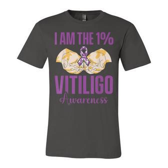 Vitiligo Awareness One Vitiligo Awareness Unisex Jersey Short Sleeve Crewneck Tshirt - Seseable