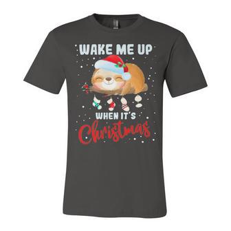 Wake Me Up When Its Christmas 819 Shirt Unisex Jersey Short Sleeve Crewneck Tshirt | Favorety CA