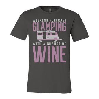 Weekend Forecast Camping With A Chance 18 Shirt Unisex Jersey Short Sleeve Crewneck Tshirt | Favorety DE