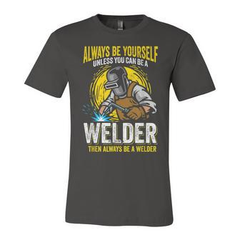 Welder Clothes For Men Funny Welding V2 Unisex Jersey Short Sleeve Crewneck Tshirt - Seseable