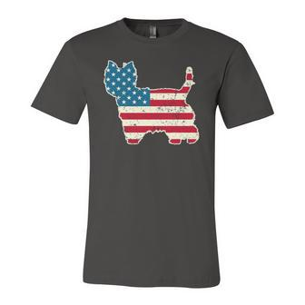 West Highland White Terrier Westie 4Th Of July American Flag Jersey T-Shirt | Mazezy