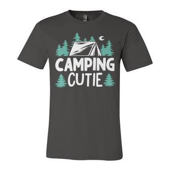 Women Girls Kids Camping Cutie Camp Gear Tent Apparel Ladies T Shirt Unisex Jersey Short Sleeve Crewneck Tshirt - Monsterry DE