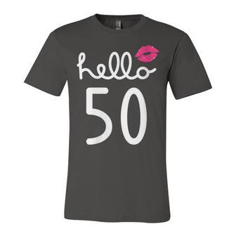 Womens Hello 50 Year Old 50Th Birthday Chapter 50 For Women Unisex Jersey Short Sleeve Crewneck Tshirt - Seseable