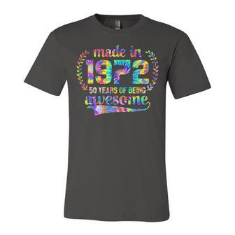 Womens Made In 1972 50 Year Of Being Awesome Birthday Gifts Vintage Unisex Jersey Short Sleeve Crewneck Tshirt - Seseable