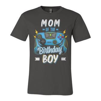 Womens Mom Of The Birthday Boy Matching Family Video Gamer Party Unisex Jersey Short Sleeve Crewneck Tshirt - Seseable
