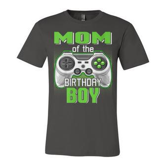Womens Mom Of The Birthday Boy Video Game B-Day Top Gamer Party Unisex Jersey Short Sleeve Crewneck Tshirt - Seseable