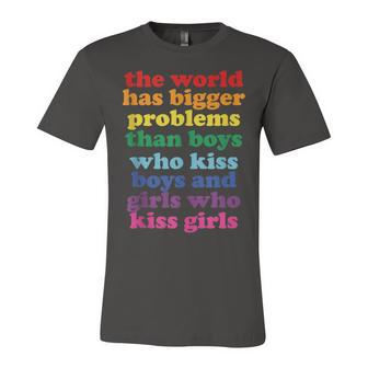 The World Has Bigger Problems Lgbt Community Gay Pride Jersey T-Shirt | Mazezy CA