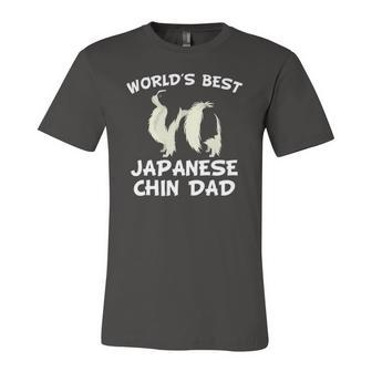 Worlds Best Japanese Chin Dad Dog Owner Jersey T-Shirt | Mazezy