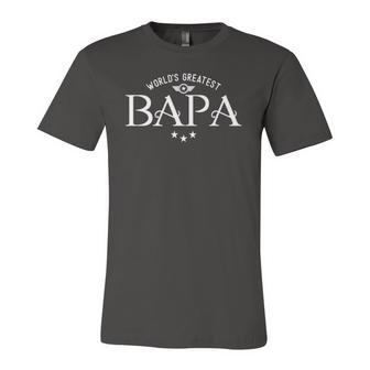 Worlds Greatest Bapa Fathers Day Jersey T-Shirt | Mazezy