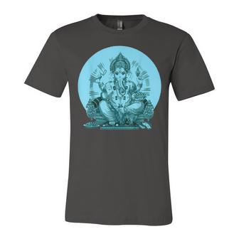 Yoga Spiritual Hindu God Ganesha Meditation V2 Unisex Jersey Short Sleeve Crewneck Tshirt - Seseable