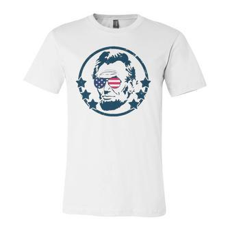 Abraham Lincoln 4Th Of July Usa Tee Jersey T-Shirt | Mazezy