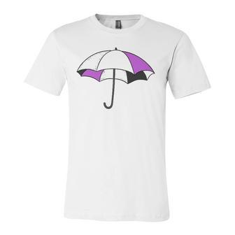 Ace Asexual Pride Asexuality Purple Umbrella Pride Flag Jersey T-Shirt | Mazezy