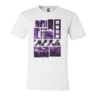 Aesthetic Vaporwave Japan Style 90S Clothes Tokyo Shibuya Jersey T-Shirt | Mazezy