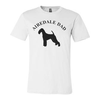 Airedale Dad Airedale Terrier Owner Jersey T-Shirt | Mazezy