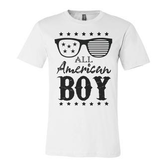 All American Boy 4Th Of July Boys Kids Sunglasses Family Unisex Jersey Short Sleeve Crewneck Tshirt | Favorety DE