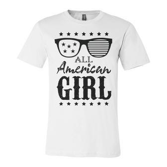 All American Girl 4Th Of July Family Matching Sunglasses Unisex Jersey Short Sleeve Crewneck Tshirt | Favorety UK