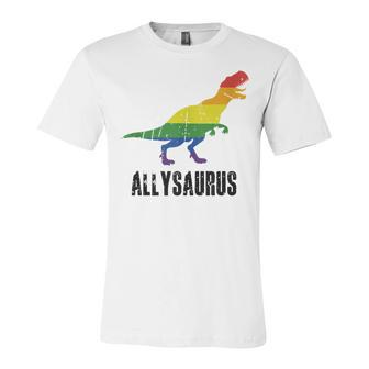 Allysaurus Ally Pride Gay Pride Lgbt Allysaurus Jersey T-Shirt | Mazezy