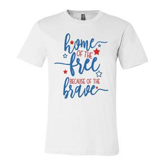 America Home Of The Free Because Of The Brave Usa Jersey T-Shirt | Mazezy