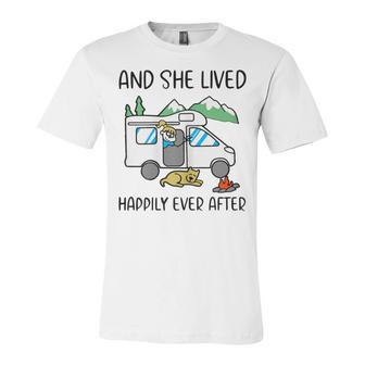 And She Lived Happily Ever After Unisex Jersey Short Sleeve Crewneck Tshirt | Favorety UK